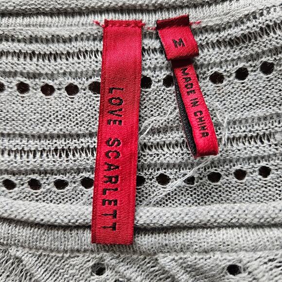 LINEN Asymmetrical Sidetail Hem Green Blue Tunic Sweater by Love Scarlett Medium - Picture 11 of 11